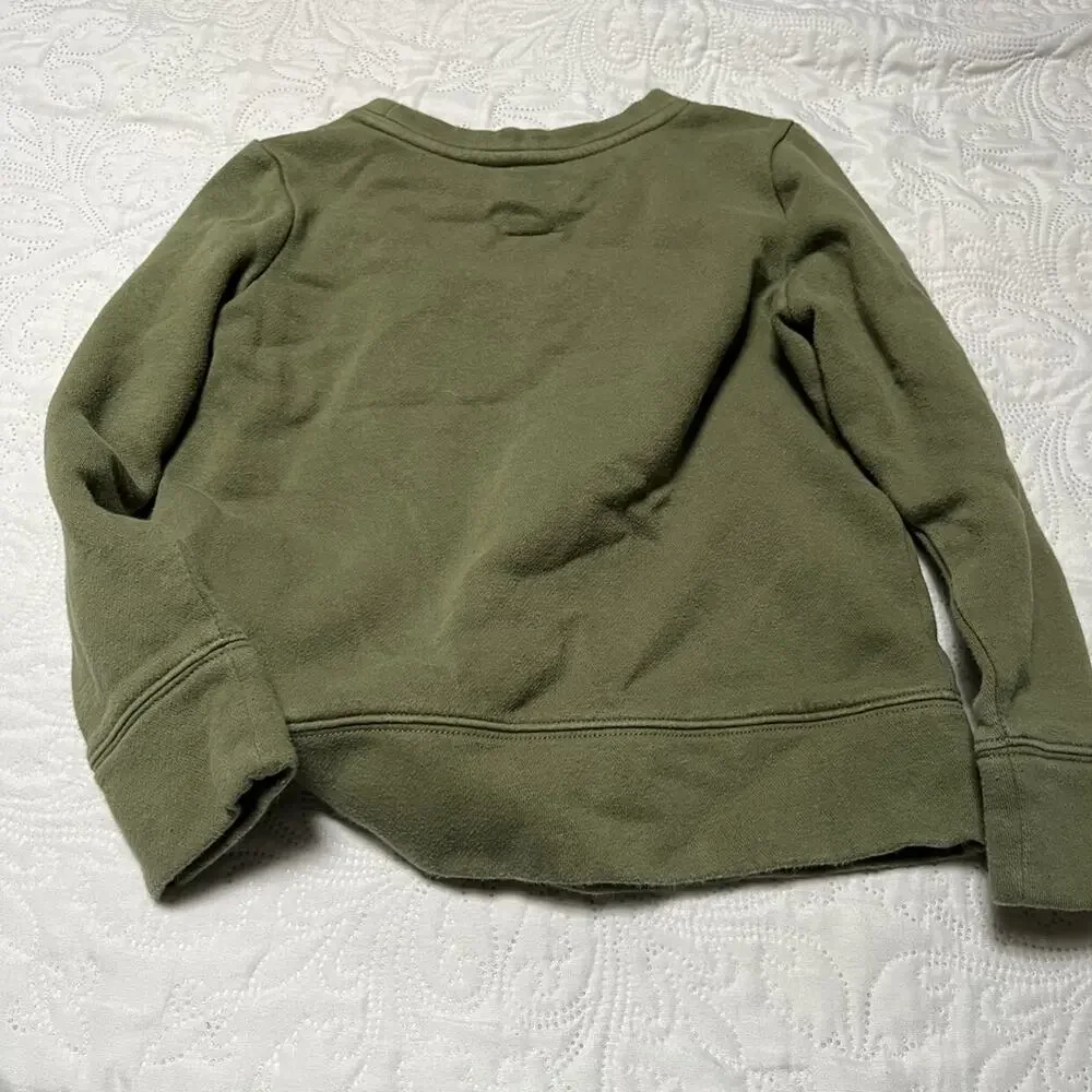 Gap Metallic Logo Pullover Sweatshirt Size 6/7